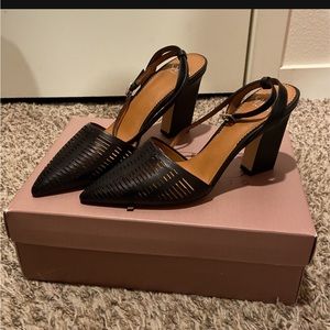 Ladies leather heels